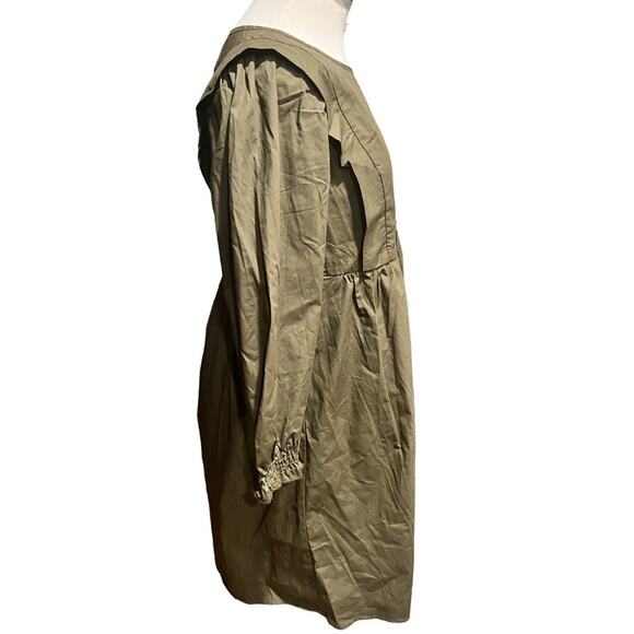 Compania fantastica women Mini Dress Army Green Size S NWT - Picture 3 of 5